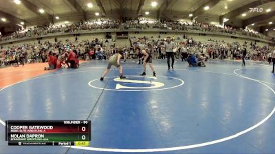 90 lbs Cons. Round 4 - Nolan Dapron, Bonhomme Wrestling-AAA  vs Cooper Gatewood, Rebel Elite Wrestling-A 