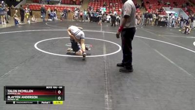 64 lbs Cons. Round 2 - Slayten Anderson, Patriot WC vs Talon McMillen, Donahue WA