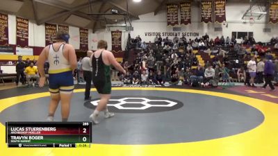 285 lbs Cons. Round 5 - Lucas Stuerenberg, Archbishop Moeller vs Travyn Boger, South Summit