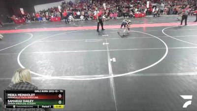 70 lbs Cons. Round 4 - Meika Meinholdt, Pardeeville Youth Wrestling vs Samarah Dailey, Askren Wrestling Academy