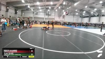 100 lbs Cons. Semi - Clay Slack, Armstrong County Wrestling Academy vs Rocco Alvarez, Wesley Club Wrestling