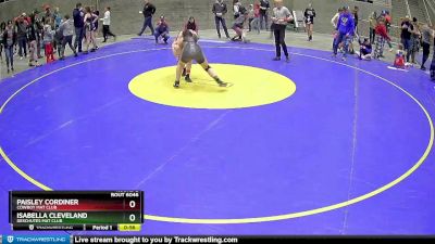 127 lbs Round 2 - Isabella Cleveland, Deschutes Mat Club vs Paisley Cordiner, Cowboy Mat Club