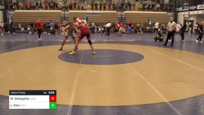 197 lbs Semifinal - Michael Dellagatta, Unrostered-Spartan Combat RTC vs Lucas Daly, Michigan State