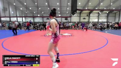 145 lbs Round 2 - Amelia Fawcett, AK vs Shyla Weeks, WA