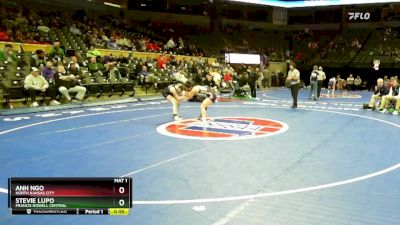 115 Class 2 lbs Cons. Round 1 - Anh Ngo, North Kansas City vs Stevie Lupo, Francis Howell Central