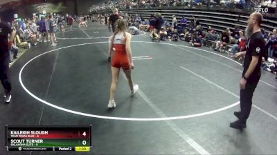 73 lbs Finals (8 Team) - Kaileigh Slough, Team Texas Blue vs Scout Turner, Oklahoma Elite