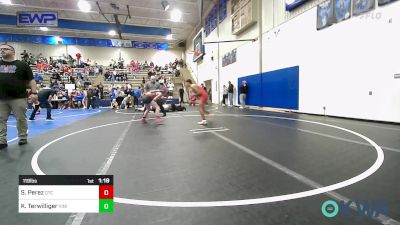 119 lbs Final - Samuel Perez, Grove Takedown Club vs Kolten Terwilliger, Vinita Kids Wrestling