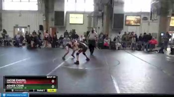 92 lbs Round 6 (8 Team) - Jacob Endzel, Warhawks Black vs Asher Cisar, NCWAY Crusaders