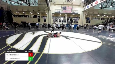 160 lbs Quarterfinal - Carson Thomas, Cincinnati LaSalle vs Dagen Condomitti, Northampton