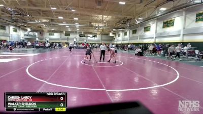 145 lbs Cons. Round 5 - Walker Sheldon, Williams County Firestorm vs Carson Lardy, MATPAC Wrestling - ND