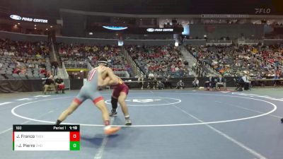 160 lbs Champ. Round 1 - Joey Pierre, Evansville Mater Dei vs Jorge Franco, Terre Haute South Vigo