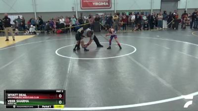 43 lbs Champ. Round 2 - Veer Sharma, Nova WC vs Wyatt Deal, Williamsburg Wrestling Club