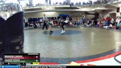 86 lbs Quarterfinal - Maddox Stultz, Contenders Wrestling Academy vs Brandon Cannon, Center Grove Wrestling Club