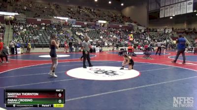 5A 105 lbs Cons. Semi - Nadiyah Thornton, Gravette vs Farah Crossno, Greenwood