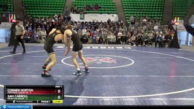 172 lbs Finals (2 Team) - Conner Horton, Mortimer Jordan HS vs Sam Carroll, Mountain Brook