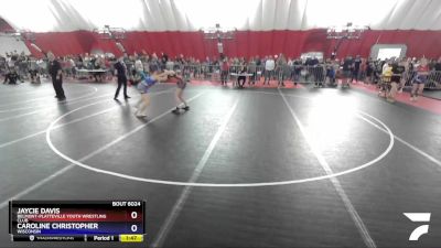 136 lbs Round 1 - Jaycie Davis, Belmont-Platteville Youth Wrestling Club vs Caroline Christopher, Wisconsin