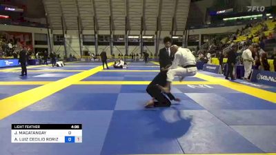 JEFF MACATANGAY vs ANDRE LUIZ CECILIO RORIZ PONTES 2023 Master International IBJJF Jiu-Jitsu North American Championship