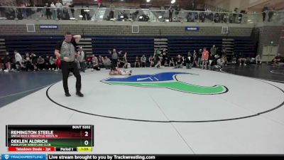 100 lbs Champ. Round 1 - Deklen Aldrich, Middleton Wrestling Club vs Remington Steele, Uncle Rico`s Freestyle Wrstl`n