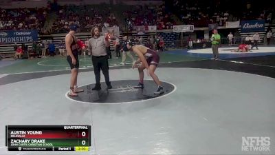 D 3 220 lbs Quarterfinal - Austin Young, DeLaSalle vs Zachary Drake, John Curtis Christian School