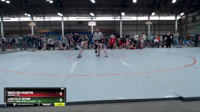 59 lbs Finals (8 Team) - Lincoln Shaw, Legacy Wrestling Academy vs Waylon Martin, Suples