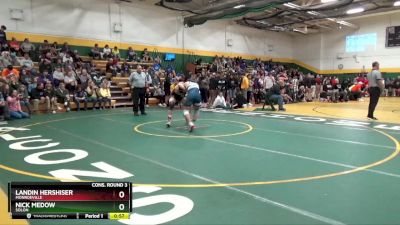 157 lbs Cons. Round 3 - Nick Medow, SOLON vs Landin Hershiser, MONROEVILLE