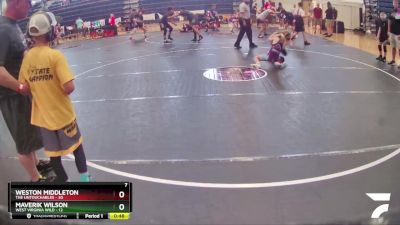 80 lbs Round 5 (8 Team) - Maverik Wilson, West Virginia Wild vs Weston MIddleton, The Untouchables