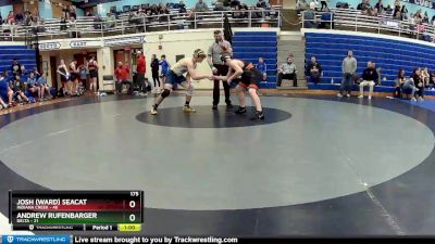 175 lbs Round 1 (4 Team) - Andrew Rufenbarger, Delta vs Josh (Ward) Seacat, Indiana Creek