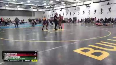 101 lbs Quarterfinal - Brooke Thurber, University Of Wisconsin - Stevens Point vs Odelia Lopez, Schreiner University