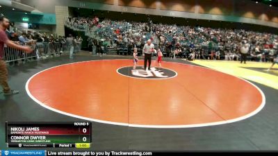 44-51 lbs Round 5 - Connor Dwyer, Yerington Lions Wrestling vs Nikoli James, Damonte Ranch Mustangs