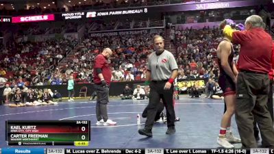 3A-132 lbs Semifinal - Carter Freeman, Waukee Northwest vs Kael Kurtz, Iowa City, City High