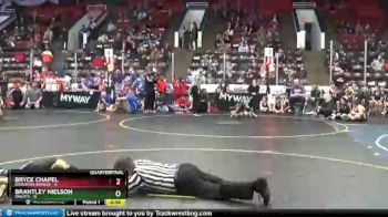 49 lbs Quarterfinals (8 Team) - Brantley Nielson, Dakota vs Bryce Chapel, Brighton Orange