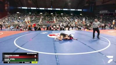 4A-152 lbs Quarterfinal - Dane Steel, Sheridan vs Trenten Hubbs, Laramie