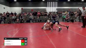 119 lbs Quarterfinals (8 Team) - Lukas Jordan, Team Ohio (OH) vs Cade Aaberg, LaCrosse Area Wrestlers(WI)