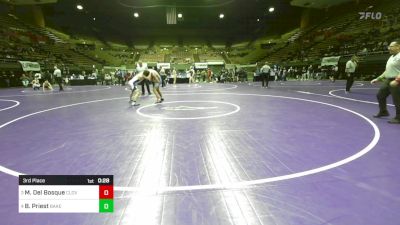 146 lbs 3rd Place - Max Del Bosque, Clovis North vs Braden Priest, Bakersfield