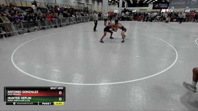 132 lbs Cons. Round 5 - Hunter Heflin, Wave Wrestling Club vs Antonio Gonzalez, Jflo Trained