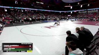 D1-113 lbs 5th Place Match - Thiago Guardiola, Wilmot Union vs Owen Becker, Germantown