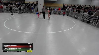 140 lbs Champ. Round 2 - Cassandra Gonzales, MN Elite Wrestling Club vs Jenna Tuxhorn, Illinois