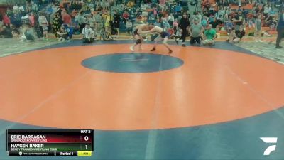 152 lbs Semifinal - Haygen Baker, Dendy Trained Wrestling Club vs Eric Barragan, Ground Zero Wrestling