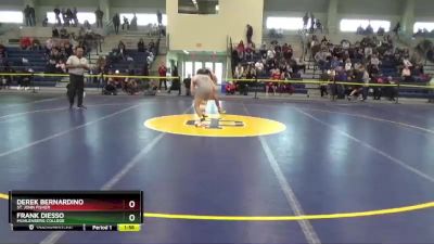 133 lbs Cons. Round 1 - Derek Bernardino, St. John Fisher vs Frank DiEsso, Muhlenberg College