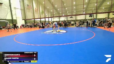 157 lbs Cons. Round 3 - Tennyson Kurtz, WA vs Braidin Martin, AK