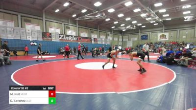 138 lbs Consi Of 32 #2 - Matthew Ruiz, Murrieta Valley vs Dominic Sanchez, Clovis West