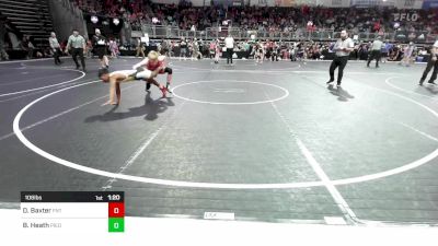 108 lbs Quarterfinal - Dominik Baxter, Florida National Team vs Braden Heath, Piedmont