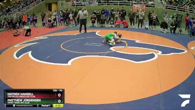 70 lbs Cons. Round 2 - Hayden Hansell, The Dalles Wrestling Club vs Matthew Jorgensen, Sweet Home Mat Club