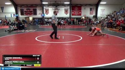 132 lbs Cons. Round 3 - Lawsin Sinnwell, Solon vs Adrian Perez-Hall, Burlington