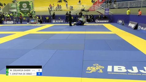 MARIA EDUARDA GABRIEL DE SOUZA vs TALITA CRISTINA DE SOUZA 2024 Brasileiro Jiu-Jitsu IBJJF