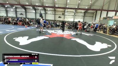 132 lbs Champ. Round 1 - Brayden Rangel-Giesking, OR vs Jett Johnson, WA