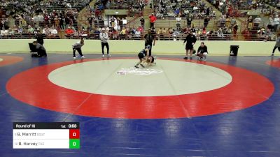 57 lbs Round Of 16 - Brodie Merritt, South Paulding Junior Spartans Wrestling Club vs Braxtin Harvey, The Storm Wrestling Center