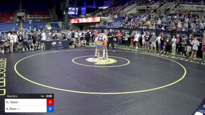 145 lbs Quarters - Noah Manuel Tapia, Illinois vs Ayson Rice, South Dakota