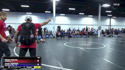 130 lbs Round 1 (6 Team) - Noah Macha, Louisiana vs Kash DePron, Oklahoma Red