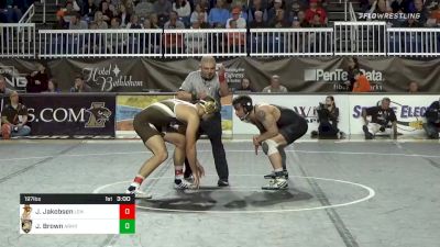 197 lbs Quarterfinal - John Jakobsen, Lehigh vs Jt Brown, Army